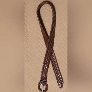 Gap women's braided leather belt sz 30